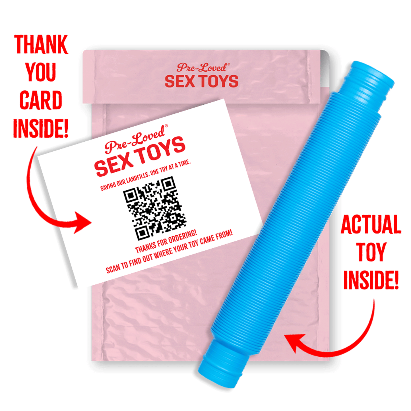 Pre-Loved Sex Toy Prank Mailer - Embarrassing & Anonymous Gag Gift, Mailed To Your Recipient's Mailbox