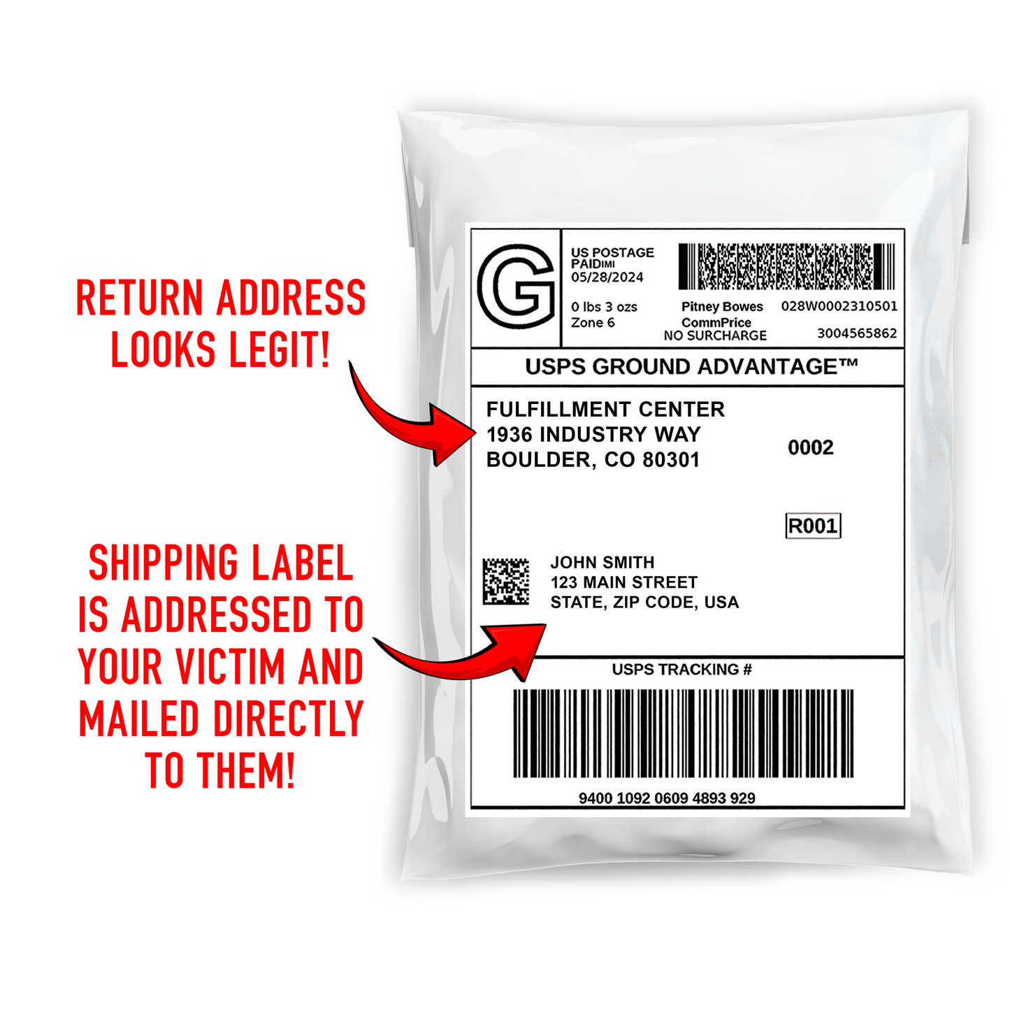 Prank Mail Gay Fishermen Club, Anonymous Revenge Mailer, Gag Gift