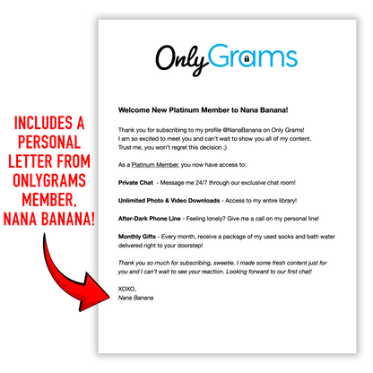 Prank Mail - Only Grams Subscription, Real Receipt & Letter Inside, Anonymous Revenge Mailer, Gag Gift
