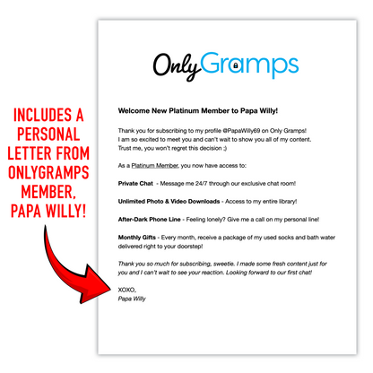 Prank Mail - Only Gramps Subscription, Real Receipt & Letter Inside, Anonymous Revenge Mailer, Gag Gift
