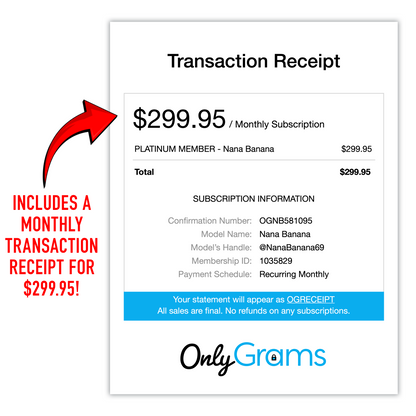Prank Mail - Only Grams Subscription, Real Receipt & Letter Inside, Anonymous Revenge Mailer, Gag Gift