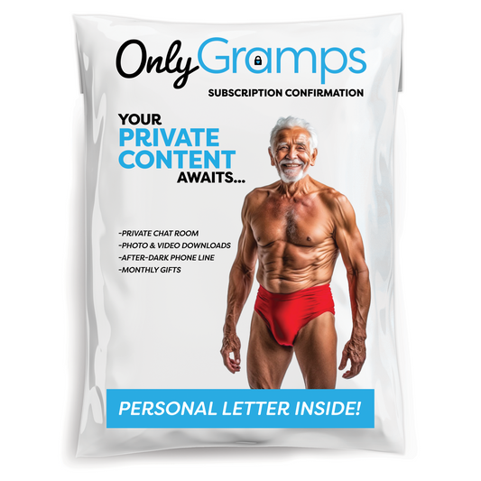 Only Gramps Prank Mailer - Embarrassing & Anonymous Gag Gift, Mailed To Your Recipient's Mailbox