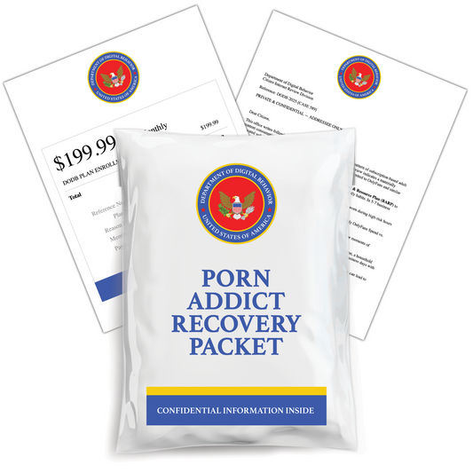 Prank Mail - Porn Addict Recovery Packet, Real Receipt & Letter Inside, Anonymous Revenge Mailer